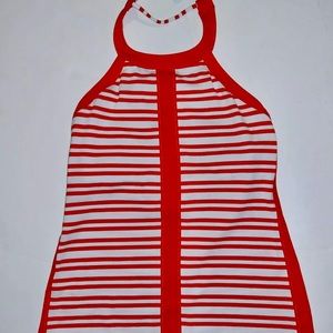 Lululemon Hip To Be Zen Halter size 6 Twin Stripe